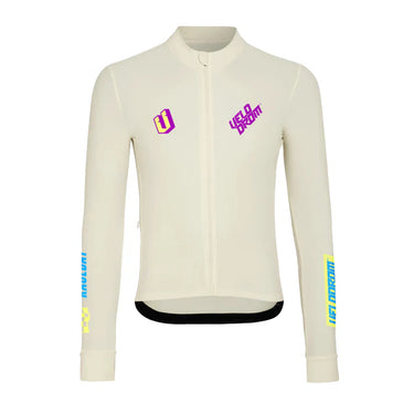 Race Day Jersey Manga Larga Térmico Unisex Blanco